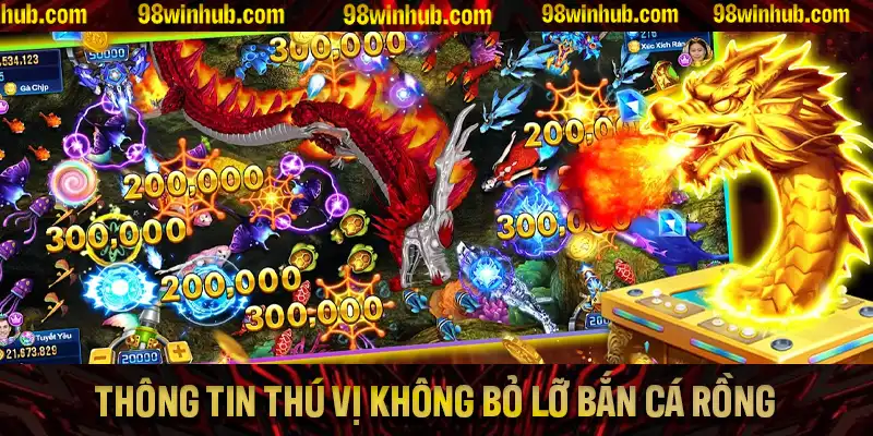 Các thông tin thú vị bạn không nên bỏ lỡ về game bắn cá Rồng ở 98Win