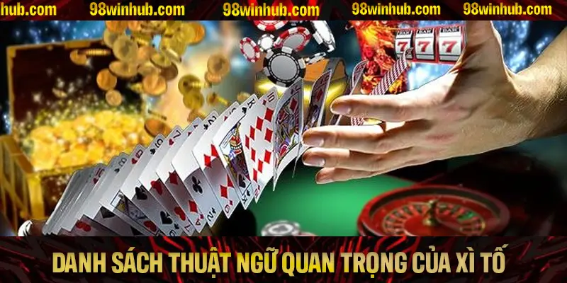 Danh sách thuật ngữ quan trọng trong Xì Tố tại 98Win